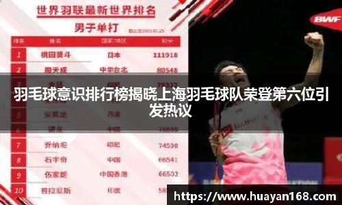 羽毛球意识排行榜揭晓上海羽毛球队荣登第六位引发热议
