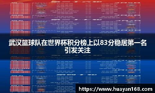 武汉篮球队在世界杯积分榜上以83分稳居第一名引发关注